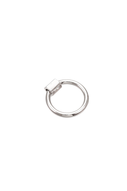 Silver Round Piper Carabiner