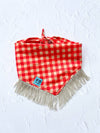 Plaid Fringe Dog Bandana