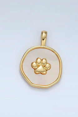 Charm Bar - 24K GF Pet Paw Pendant