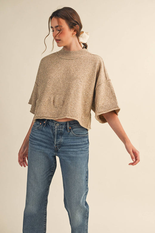 Marled Knit Sweater