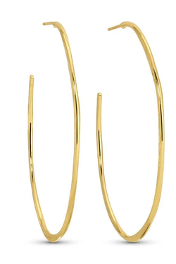 Large Textured Delicate Hoops