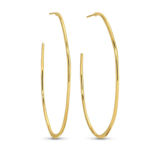 Large Textured Delicate Hoops