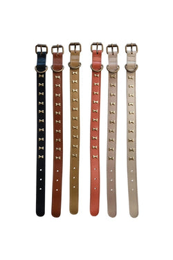 Leather Dog Collar w/ Metal Buckle