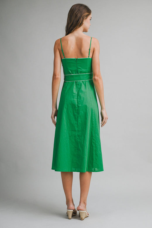 Linen Cotton Midi Dress