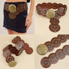 Studded Circular Disc Snap Belt
