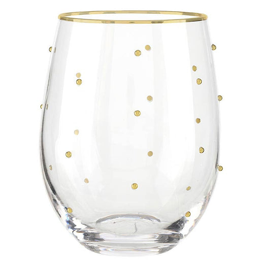 Gold Beaded Glassware