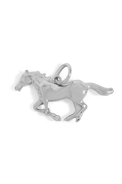 18K Gold PVD Stainless Steel Western Horse Charm