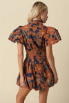 Lia Floral Bubble Mini Dress