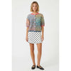 Rainbow Stripe Button Cardigan
