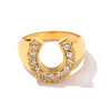 Lucky Horseshoe Signet RIng