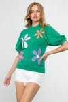 Flower Fun Mid Sleeve Top