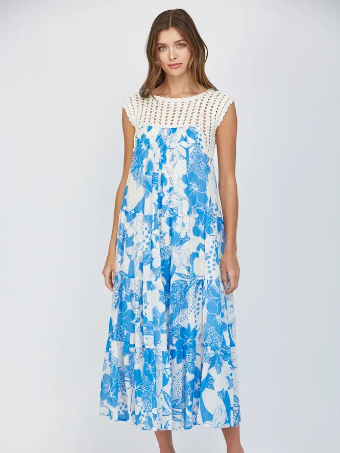Crochet Tiered Maxi Dress