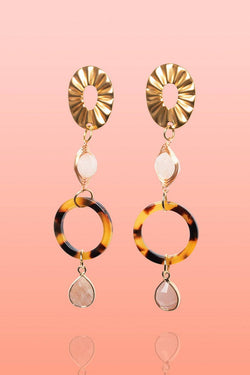 Catalina Jade + Sunstone Dangles