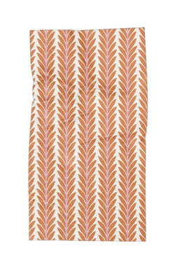 Frond Orange Beach Towel