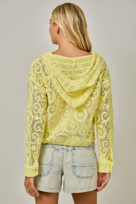 Crochet Lace Hoodie Jacket