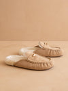 Hayden Almond Fur Lined Mule Loafer