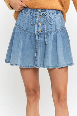Adjustable Denim Skirt