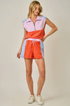 Color Block Terry Shorts