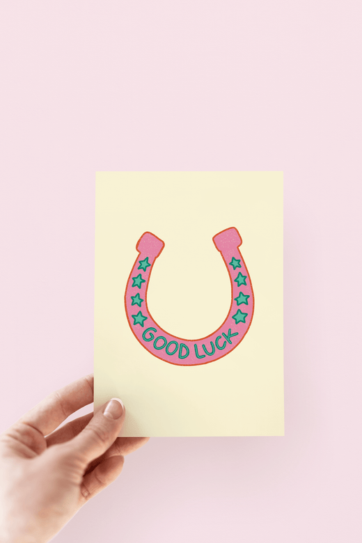 Good Luck Horseshoe  Greeting Card