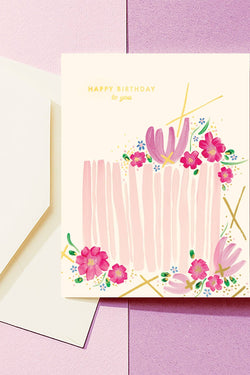 Painterly Birthday Cake