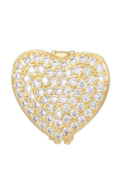 Slider Puffy Heart Charm