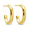Graduating Textured Hoops Set
