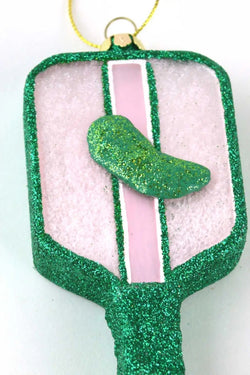 Pickleball Boxed Glass Ornament
