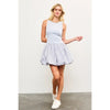 Crew Neck Balloon Hem Sleeveless Dress