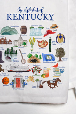 Kentucky Alphabet Bar Towel