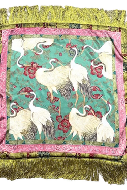 Crane Fringe Scarf