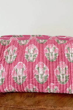 Extra Large Block Print Pouch