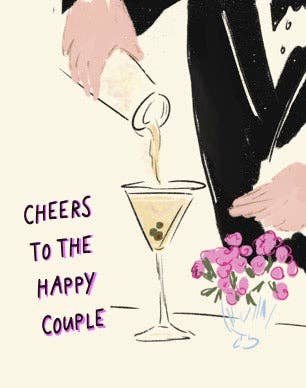 Happy Couple Wedding Card
