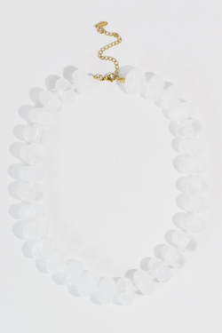 Sugar Bead White Necklace