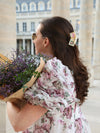 Flower Mahjong Claw Hair Clip