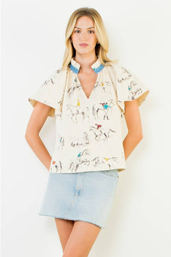 THML, Horse Print Top