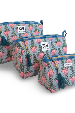 Quilted Cosmetic Pouch