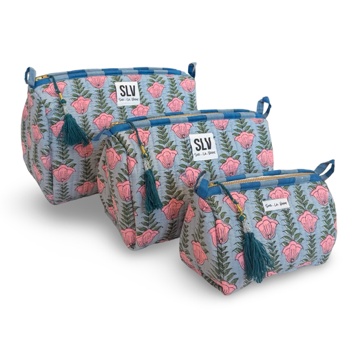 Quilted Cosmetic Pouch
