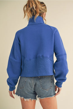 Dove Funnel Neck Half Zip