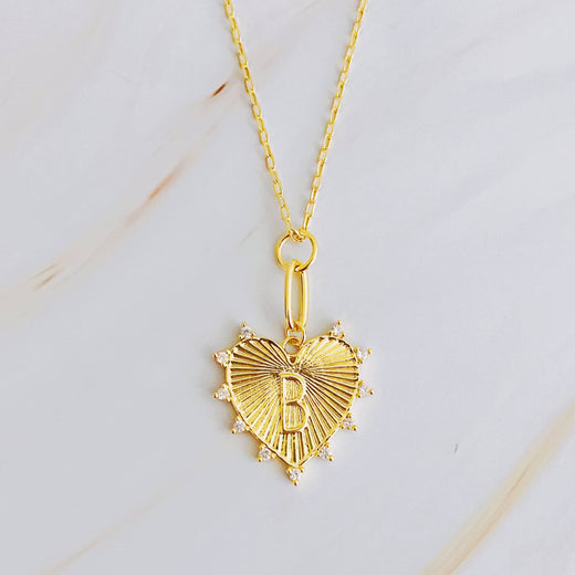 Initial Heart Charm