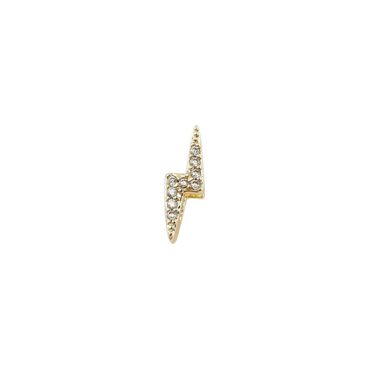 Slider Gold Lightening Bolt Charm