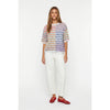 Rainbow Stripe Button Cardigan