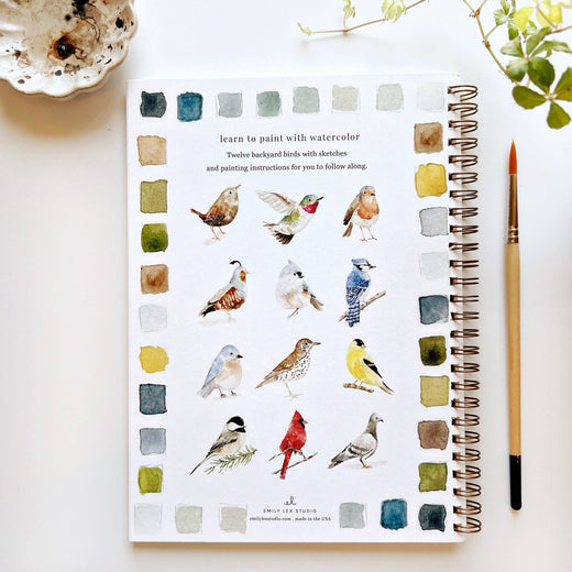 Birds Watercolor Workbook by Emily Lex