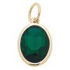 Birthstone Glass Charm