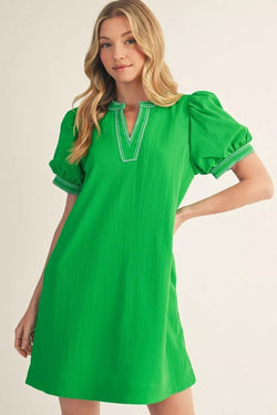 Kelly Green Shift Dress