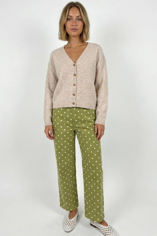 Button up V neck cardigan