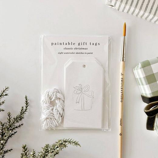 Christmas Paintable Gift Tags by Emily Lex