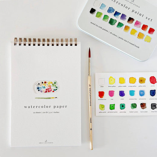 Spiral Watercolor Paper Pad by Emily Lex