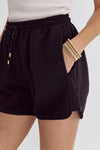 Ribbed High Waisted Shorts