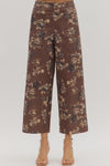 Fall Floral Ankle Length Pant