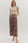 Fall Floral Ankle Length Pant